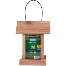 , Red Cedar, Dinette Wild Birds Hopper Feeder, 1.25 Lb. Seed Capacity