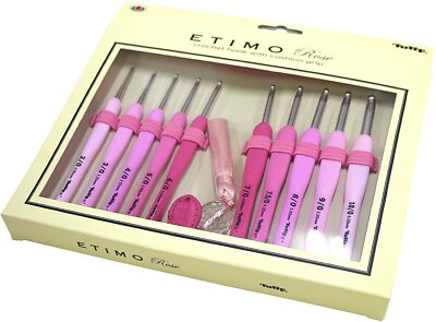 Tulip ETIMO ROSE Hook crochet needle Set TER-001 Pink new free shipping