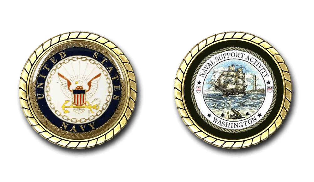 Washington Navy Yard US Navy Challenge Coin Officially Licensed US Navy-image