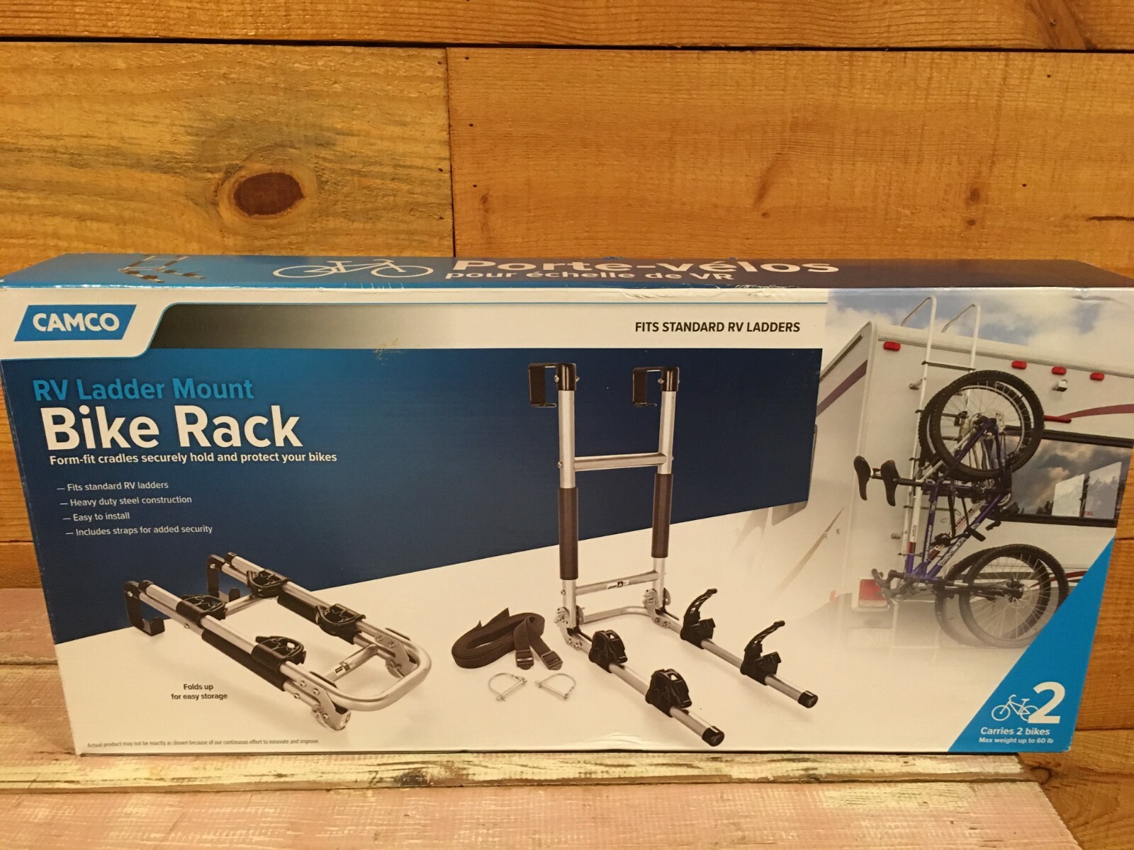 Camco Rv Ladder Mount Bike Rack New In Box Complete Ebay
