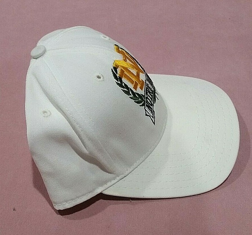 Rare Solid White Notre Dame Snapback Cap ~ Unique… - image 3