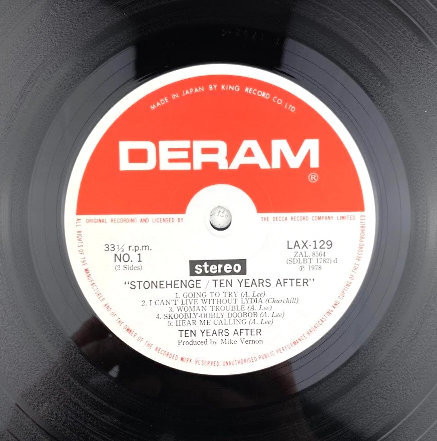Ten Years After Stonehenge Japan Import 70s Classic Rock vinyl record LP NM M- - Image 4 of 4