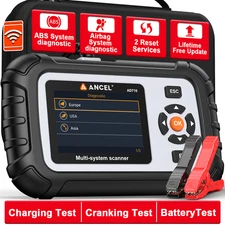 Engine ABS SRS OBD2 Scanner Car Diagnostic Tool & Battery Tester ABS Bleeding 