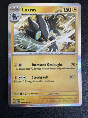 luxray pokemon card price Luxray 028/088 Me03: Perfect Order Holo