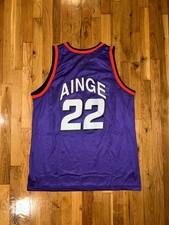 DANNY AINGE Phoenix Suns Purple Champion Jersey 48 NBA Kidd Chapman Nash Celtics