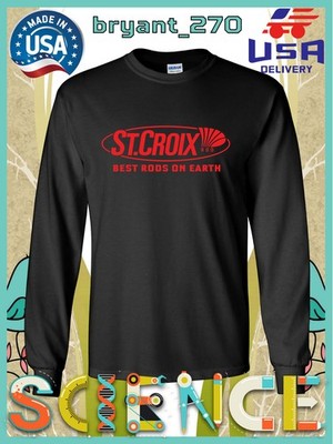 New St. Croix Rods fishing rods Logo Men's Long Sleeve T-Shirts American T-Shirt