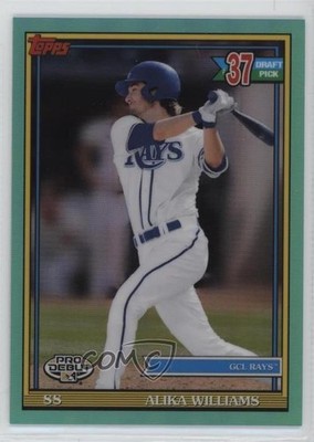 2021 Topps Pro Debut Chrome Aqua Refractor 9/75 Alika Williams #PDC-188 2f4