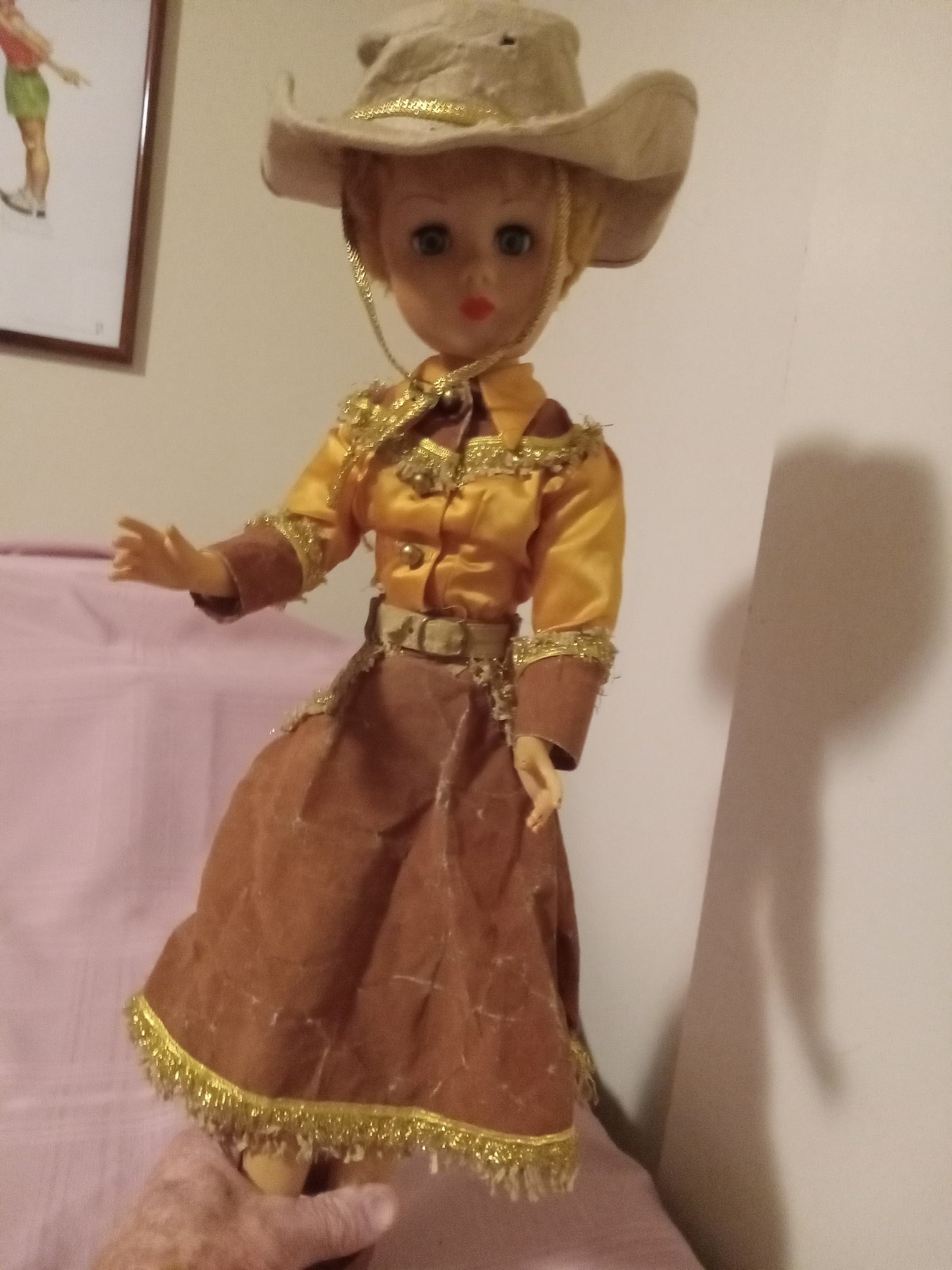 1958 "Gail of the Golden West "24 Cowgirl Doll, Original Out