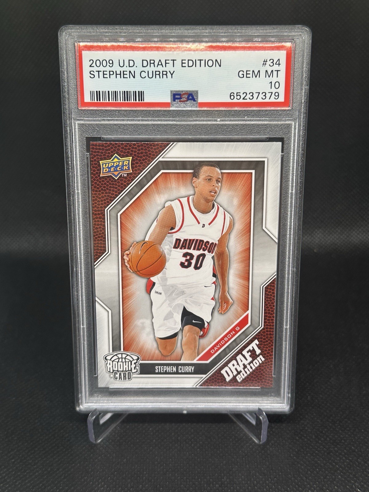 2009 Upper Deck Draft Edition STEPHEN CURRY #34 Rookie PSA 10 GEM MINT