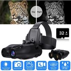 Head Mounted 1080p Night Vision Goggles Rechargeable Hands 5X Digital Zoom