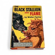 Vintage Black Stallion and Flame First Edition First Printing 1960 Walter Farley