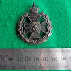 WW1 Poplar & Stepney Rifles 17th Battalion London Regiment Blackend Cap Badge
