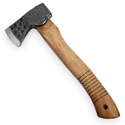 #ad Undefined Wooden Hunting Camping Fishing Outdoor Hatchet Axe Iron Steel Blade $26.99