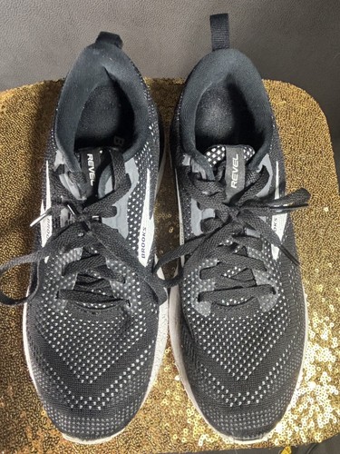 Chaussures de course sur route Brooks Revel 6 noir blanc femme taille 8 - Photo 4/8