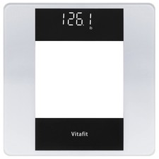 Vitafit Digital Bathroom Scale for Body Weight, High Accuracy Assured Silver