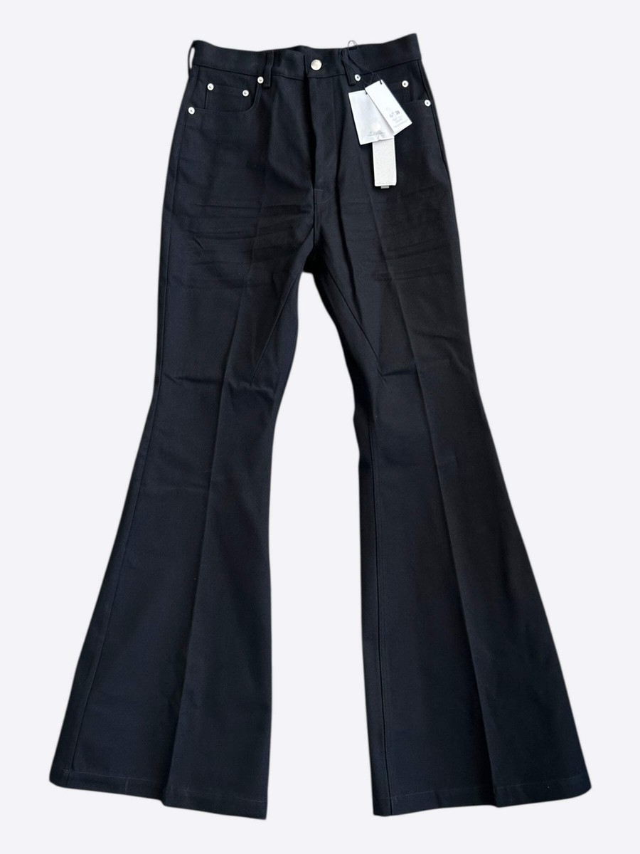 Rick Owens Black Bolan Flared Jeans | eBay