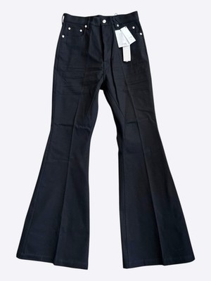 coating black flare denim bolan風 Rick Owens Black Bolan Flared Jeans | eBay