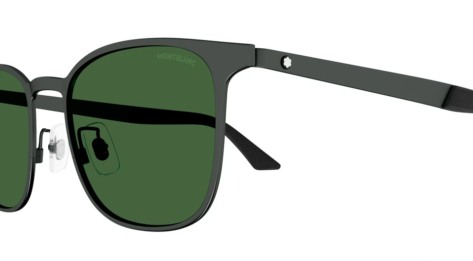 Gafas de sol rectangulares modernas negras mate Montblanc MB0331S-002 Foto 3 de 4