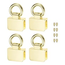 4-Pack Purse Suspension Clasp Metal Bag Clasp Buckles Cyan Light Gold 