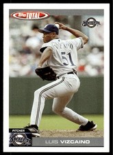 2004 Topps Total #387 Luis Vizcaino Milwaukee Brewers Baseball