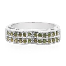 Indischer Alexandrit 0,35ct Sterling Silber Band Ring