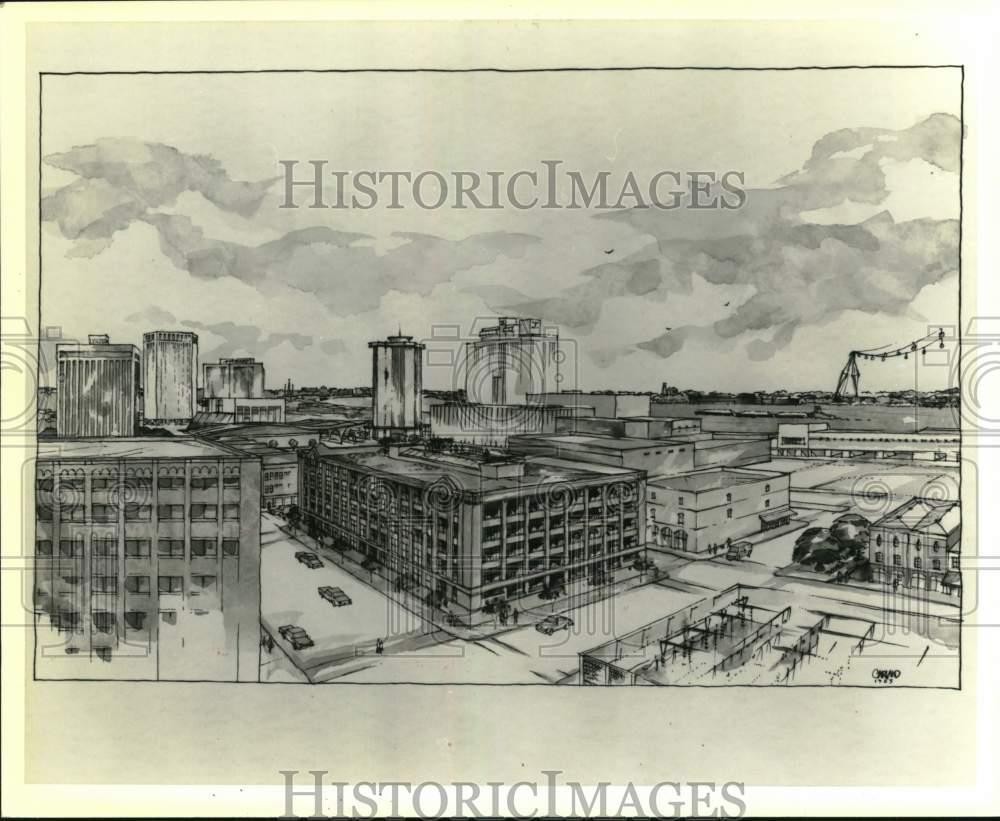 1986 Press Photo Residential renovation New Orleans, Historic Warehouse District