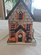 Bath & Body Works The White Barn Candle Co Halloween Haunted House Luminary Rare