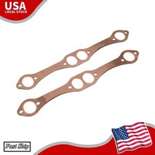 Sbc Oval Port Copper Header Exhaust Gaskets Sb Chevy 327 305 350 383 Reusable Us Sbc Oval Port Copper Header Exhaust Gaskets Sb Chevy 327 305 350 383 Reusable Us