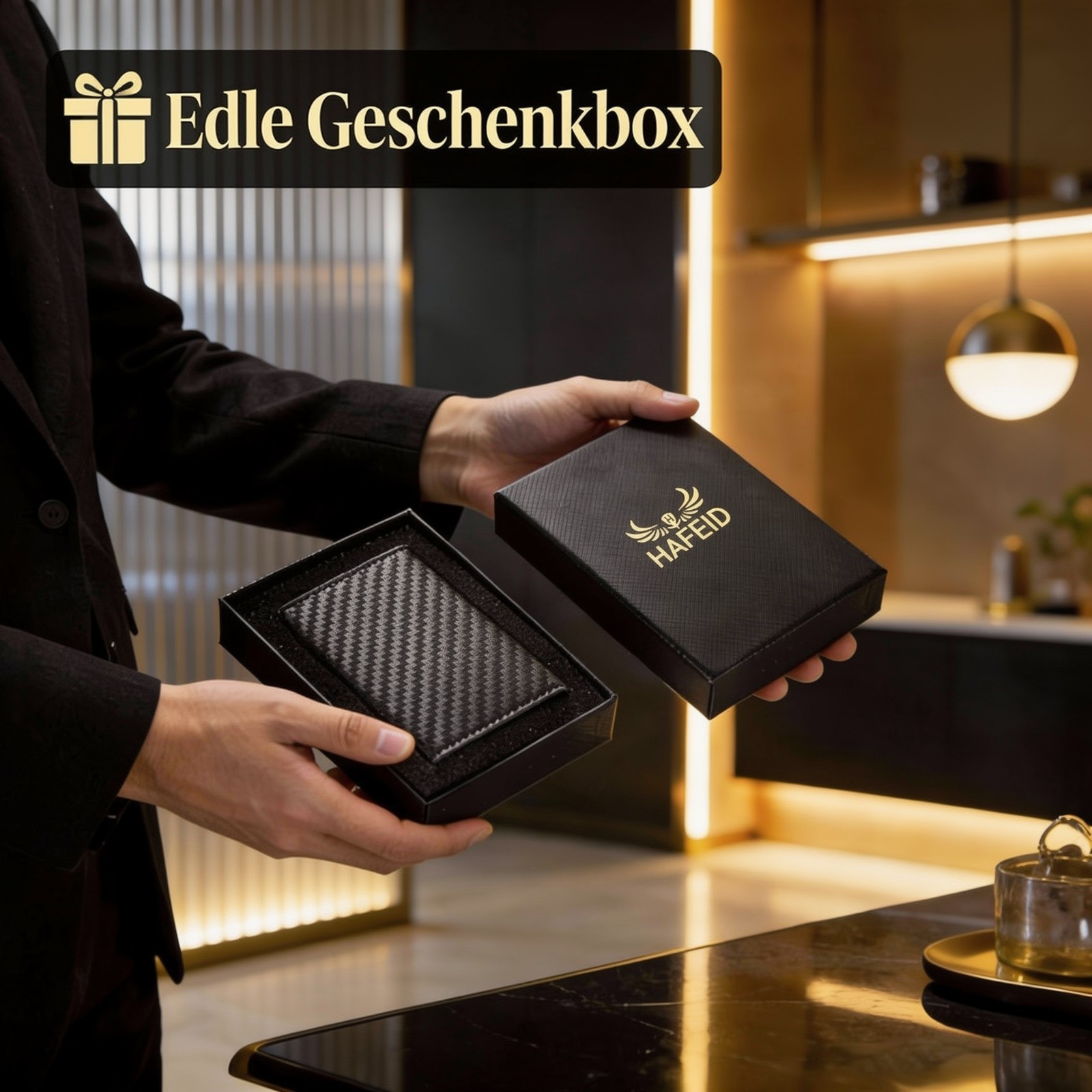 Kartenetui mit RFID Schutz - mini Geldbörse Portemonnaie Geldbeutel slim wallet 5