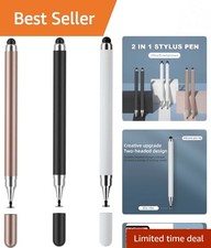 3-Pack 2-in-1 High Precision Stylus Pens for iPad, Android  Touchscreens