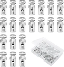 20PCS Car Throttle Cable Ends,Compact & Rugged Bike Ends for Silver 