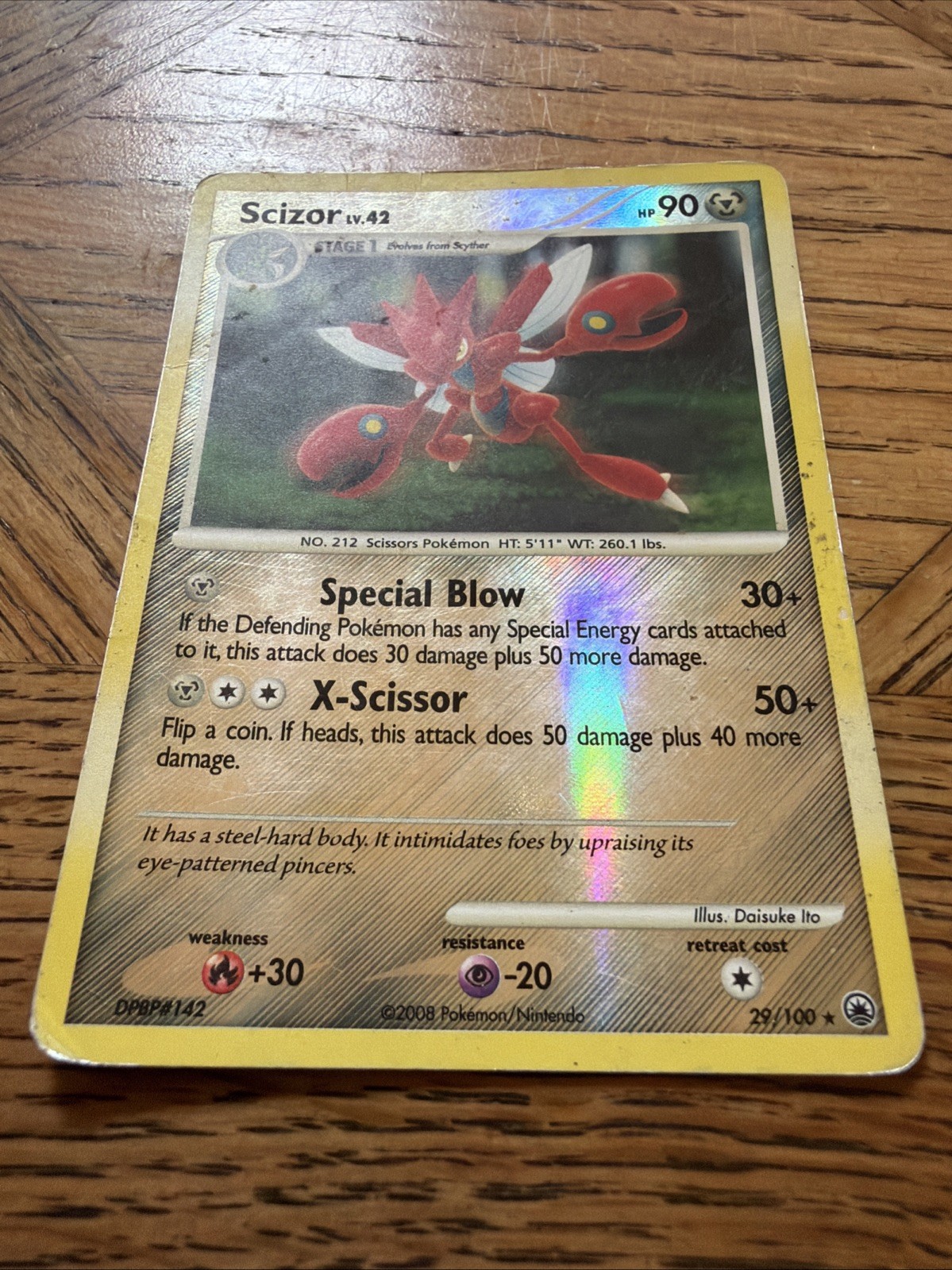 Scizor 29/100 Majestic Dawn Reverse Holo MP