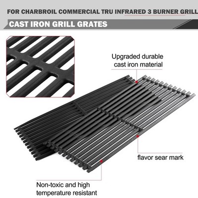 Outspark Grille De Cuisson Et Plaques émettrices - Pièces De Rechange Pour Grilles Charbroil à Infrarouge Commercial 2 3 4 5 6 Brûleurs 463242515 466242515 463243016 463367016 466242516