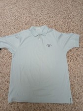 Cutter  Buck Notre Dame University Polo Collared Lihht Blue T Shirt Men's Large