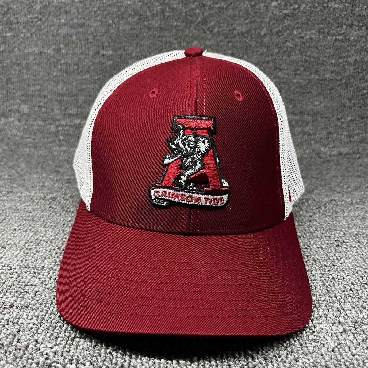 Alabama Crimson Tide '47 Brand Trawler Trucker Hat Mesh Snapback Elephant Logo