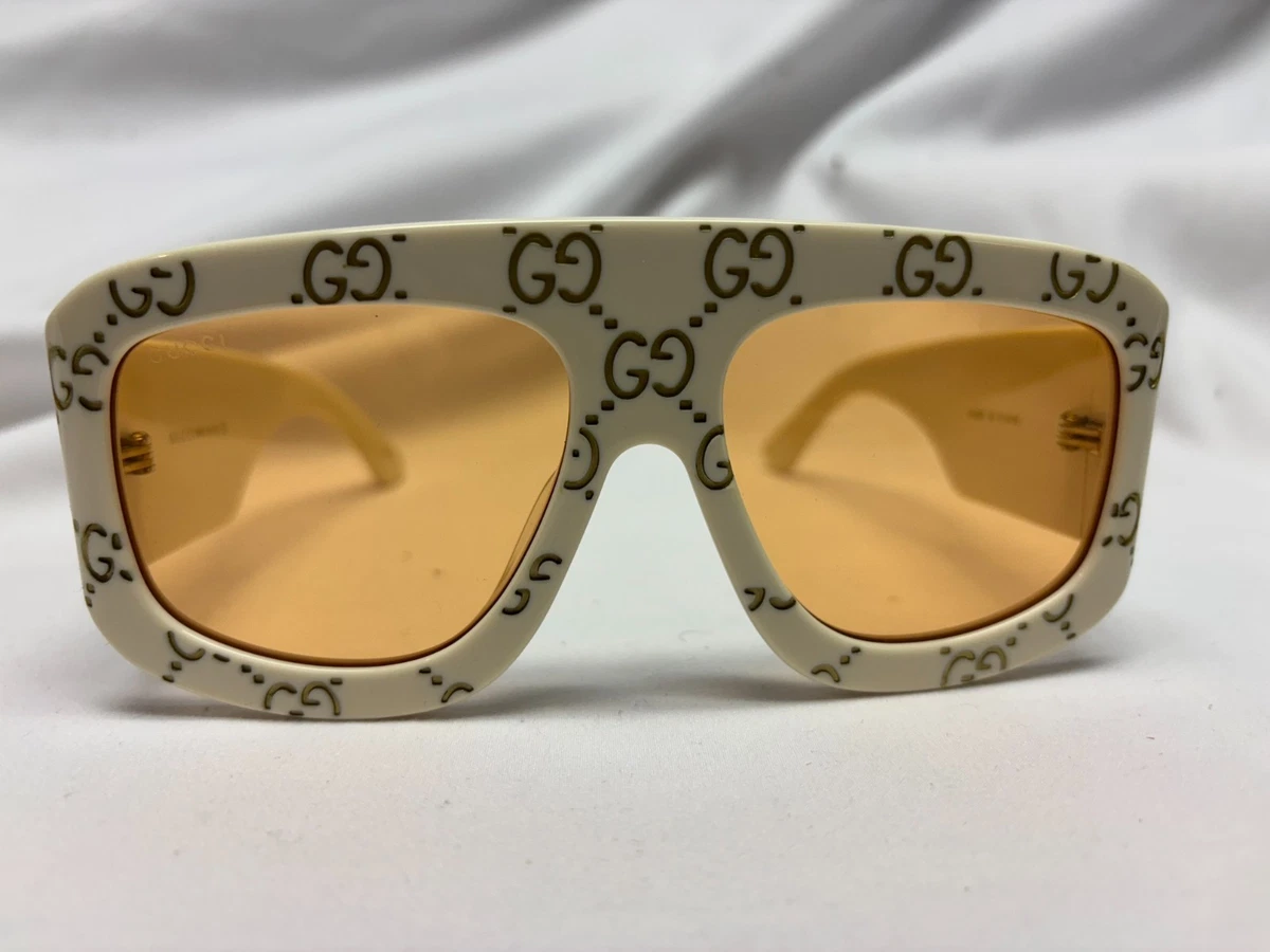 (Z6) Gucci unisex glasses in white and leopard print, with case Gucci GG1319O 003 53 New Women Eyeglasses at Amazon Women main image 2