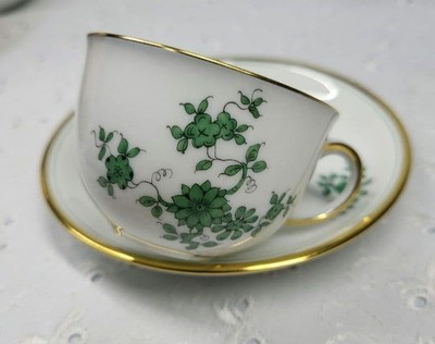 Augarten Prinz Eugen Tasse und Untertasse klein floral Österreich erste...