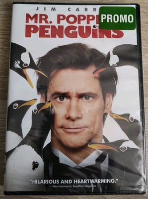 Mr. Popper's Penguins (DVD, 2011) Jim Carrey NEW, Sealed Rare Promo