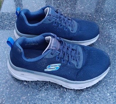 Skechers D'Lux Walker 2.0 Mens SZ 9.5 Navy Blue Walking Athletic Shoes