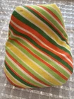 Vintage Barbie Doll Chair Furniture Striped Orange 1977 Mattel