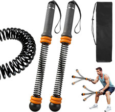 2PCS Adjustable Weighted Ropeless Battle Ropes, Heavy Duty Cordless Battle Rope