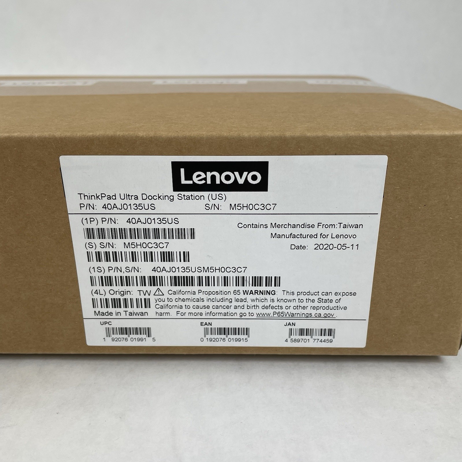 Lenovo ThinkPad Ultra Docking Station US 40AJ0135US
