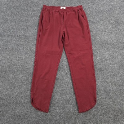 Marine Layer Pants Womens S Red Allison Lounge Sweatpants Casual Summer Preppy