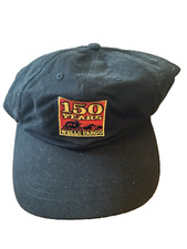 Wells Fargo 150 Years  Black Ball Cap Baseball Hat 2002 FREE SHIPPING!