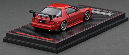 Coche diecast modelo encendido Amemiya rojo metálico Mazda RX-7 (FC3S) RE 1:64 IG2495 - Imagen 3 de 4