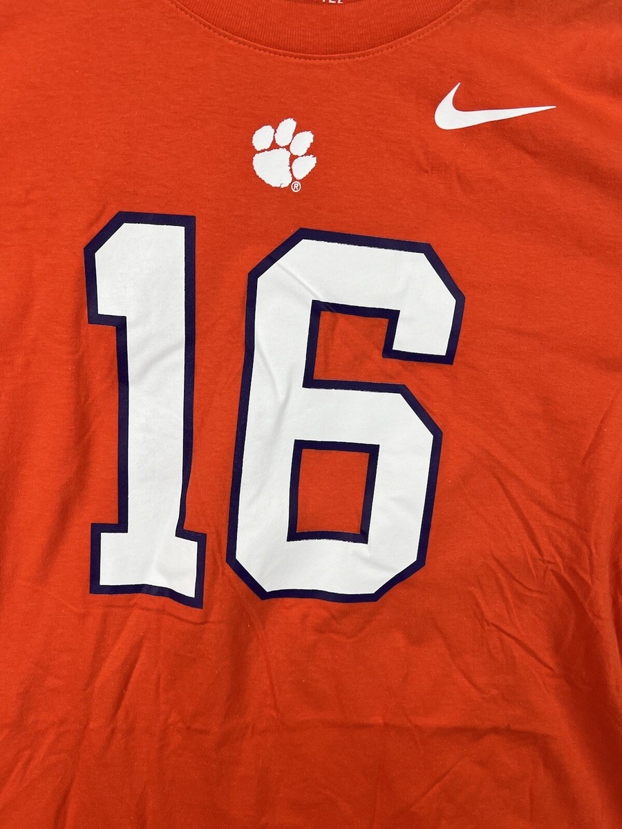 NIKE Men's Clemson Tigers Trevor Lawrence Orange Name