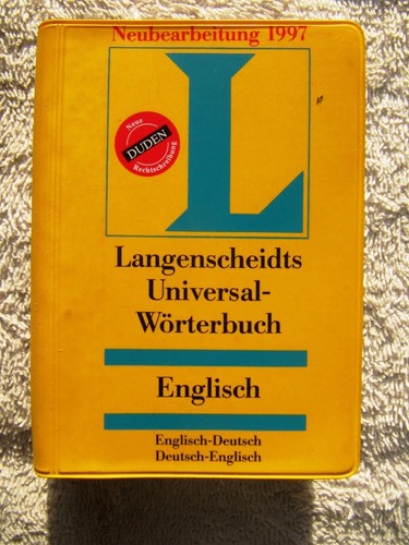 Langenscheidt DICTIONARY GERMAN ENGLISH Universal Worterbuch Deutsch Englisch