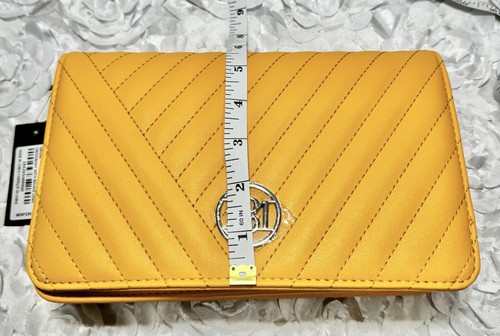 NWT Studio Bagley Mischka Womens Crossbody Handbag Yellow Purse Bag - Picture 6 of 9