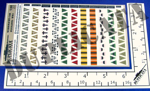 Diorama/Model Accessory - Wehrmacht Staff Car Pennants, WW2 - 1/48 Scale - Picture 2 of 7