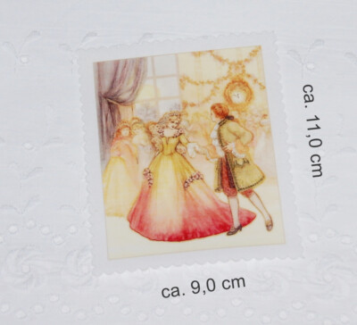 Applikation Aufnäher Patch Märchen Fairy Tale Aschenputtel Cinderella